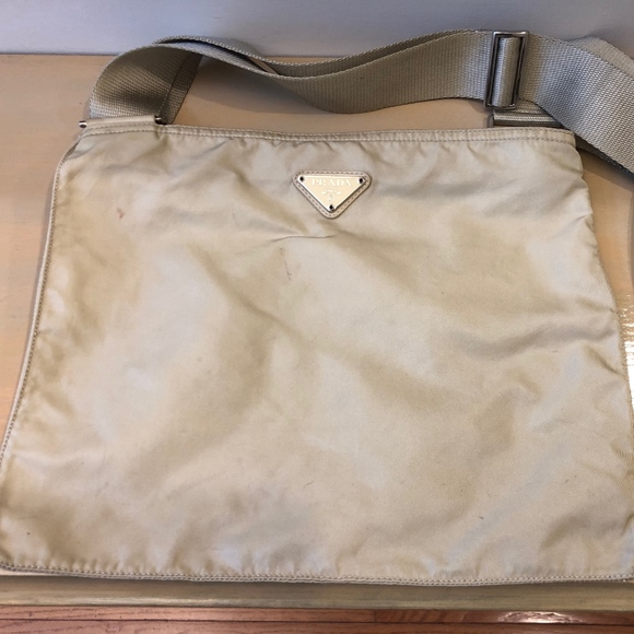 Prada Handbags - Prada Beige Cross body bag